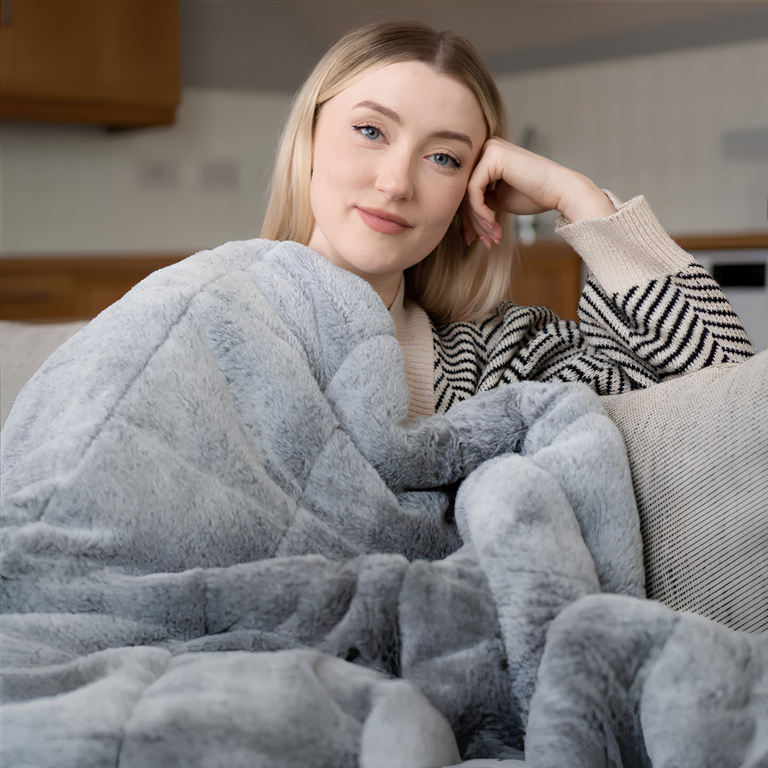 Nordic Sense Fur Weighted Blanket